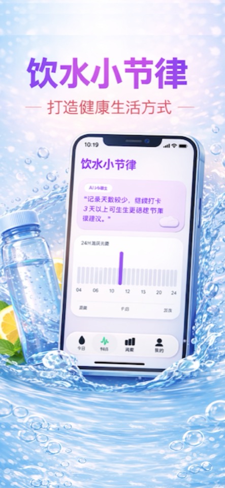 每天喝水宣传图 2