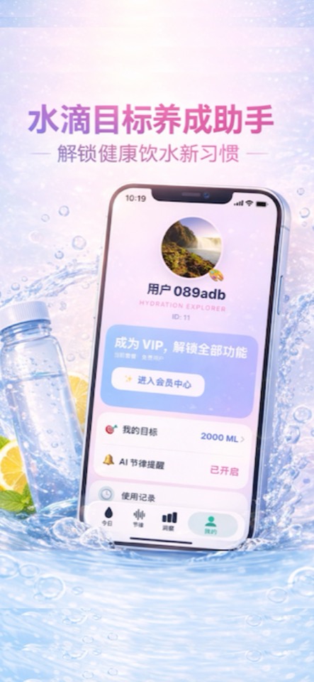 每天喝水宣传图 4